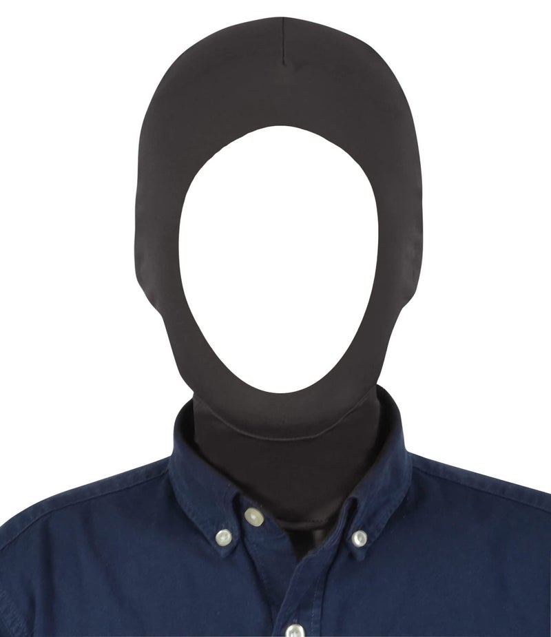 Gaoin Unisex Face open Zentai Hood Mask for Costume Parties (Black) - Image 1